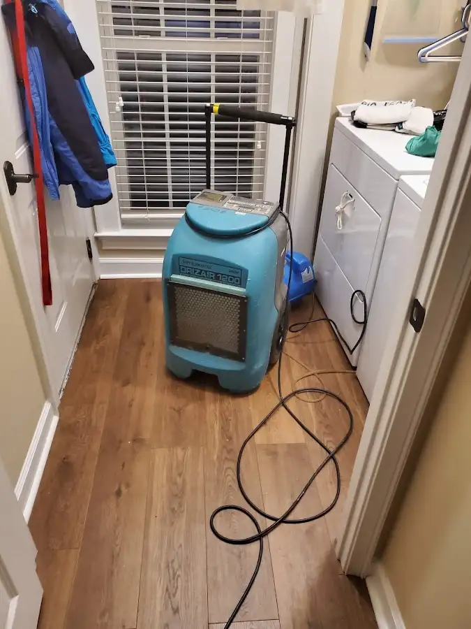 Commercial dehumidifier deployed for Flood Damage Cleanup in Danville